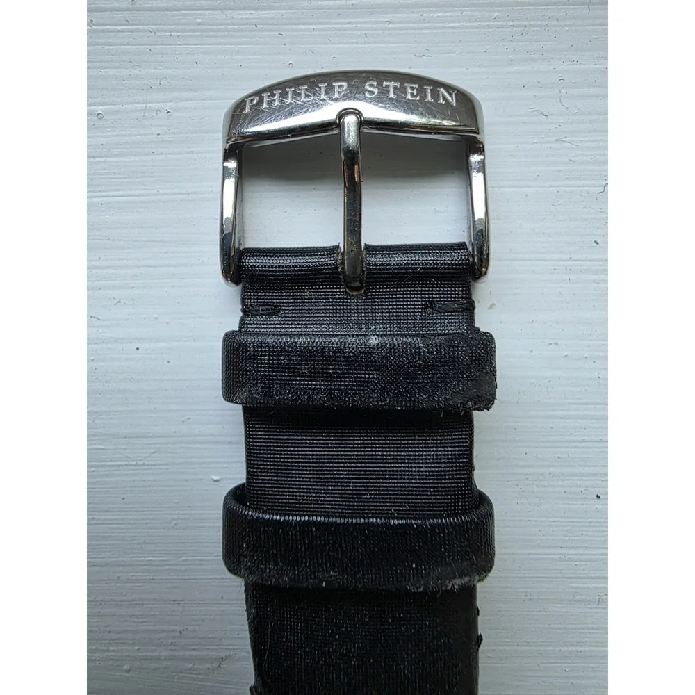 Genuine Philip Stein Watch Straps Replacement Parts Lot 3 Pcs Buckle Bands 18mm